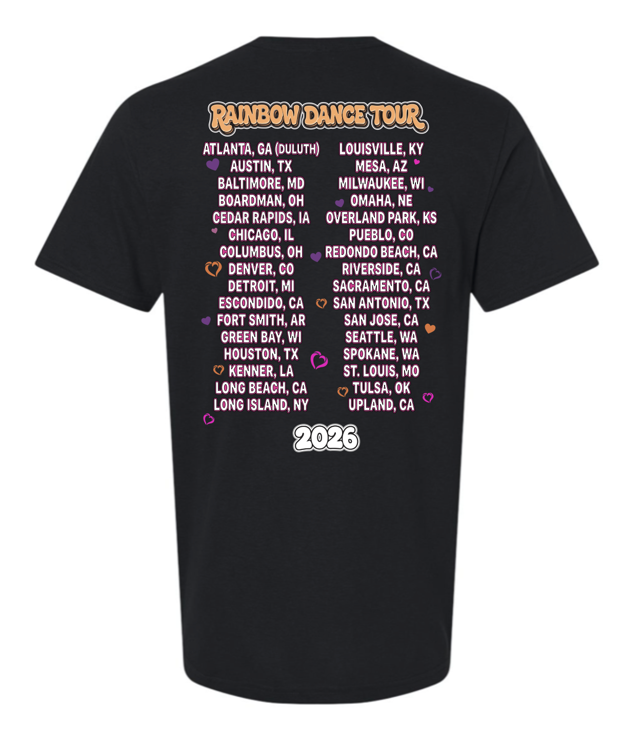 2026 RAINBOW Regional Tour Tee